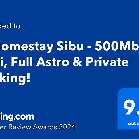 H Homestay Sibu - 1000Mbps 1Gbps Wifi, Astro & Auto Gate Parking Semi Detached House! Exterior foto